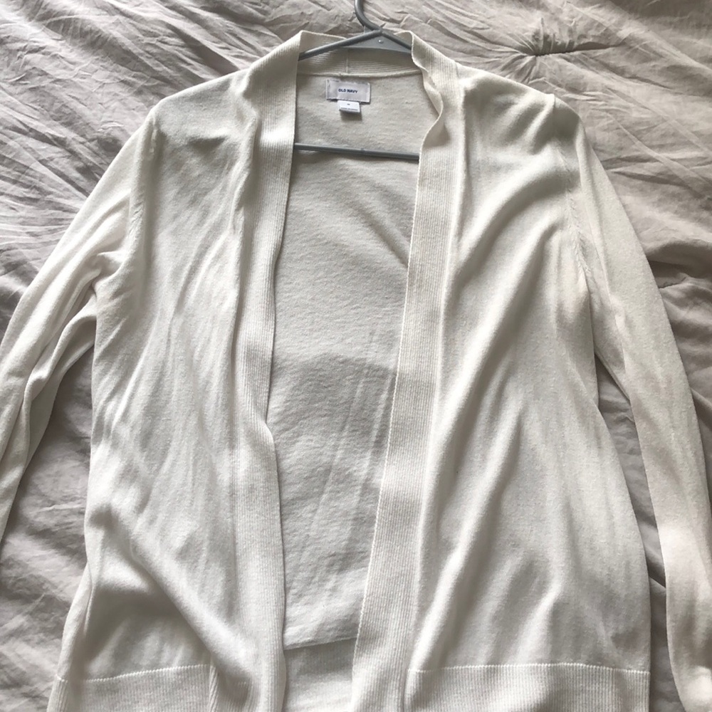 Lightweight Old Navy White Cardigan